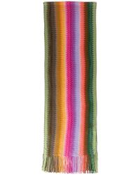 Missoni - Women's Stripe Fringed Zigzag Scarf - Lyst