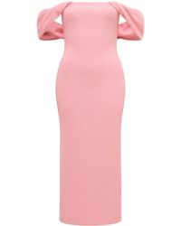 Forever New - Jacinta Off Shoulder Bodycon Midi Dress - Lyst
