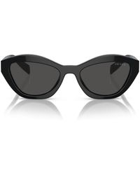Prada - Women's Pr A02s Cat Eye Slim Frame Acetate Sunglasses - Lyst