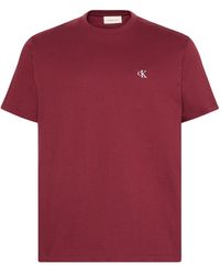 Calvin Klein - Embroidered Monogram Logo Relaxed T-Shirt - Lyst