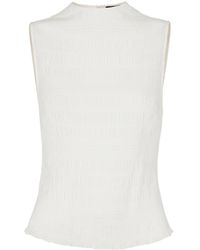 Whistles - Plisse Sleeveless Top - Lyst