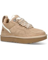 UGG - Lowmel Suede Lace Up Trainers Sand - Lyst