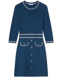 LK Bennett - Ciara Blend Button Through Knit Dress - Lyst