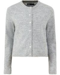 ONLY - Long Sleeve Crew Neck Cardigan - Lyst