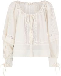 Free People - La Lune Long-Sleeved Blouse - Lyst