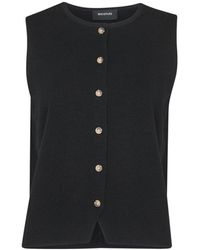 Whistles - Lucy Button Front Knit Tank - Lyst