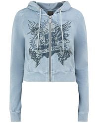 Ed Hardy - Stay True Cropped Zip-Through Hoodie - Lyst
