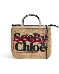 See By Chloé - Women's See By Bye Straw Small Tote - Lyst