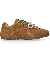 Steve Madden - Asiel Suede Trainers Tan - Lyst
