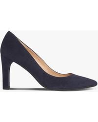 LK Bennett - Women's Tess Navy Suede Courts - Lyst