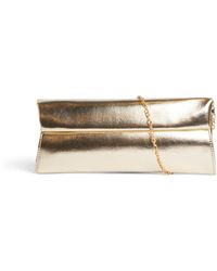Anna Cecere - Women's Metallic Flap Small Clutch Bag - Lyst