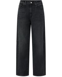 PAIGE - Arellia Skimmer Blend Barrel Jeans - Lyst