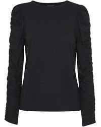 Whistles - Women's Ruched Sleeve Top - Lyst