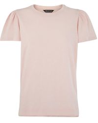Whistles - Women's Cotton Frill Sleeve T-shirt - Lyst