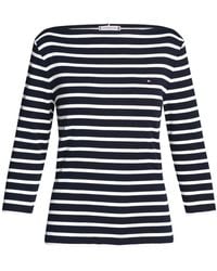 Tommy Hilfiger - Boat Neck Slim T-Shirt Stripe - Lyst