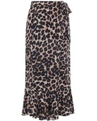Whistles - Women's Leopard Spot Wrap Skirt - Lyst