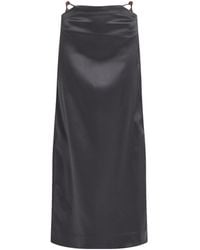Ganni - Women's Double Satin Maxi Skirt - Lyst
