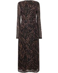 Whistles - Abstract Zebra Mesh Dress - Lyst