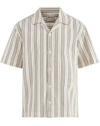 Only & Sons - Seersucker Resort Shirt Cream - Lyst