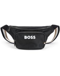 BOSS - Structured Belt Bag With Contrast Logo - Lyst