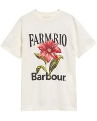 Barbour - X Farm Rio Wild Flower Graphic T-Shirt - Lyst