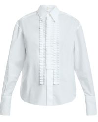 Marni - Women's Classic Shirt With Pleated Frill Detail - Lyst