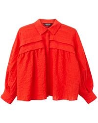 Whistles - Textu Frill Detail Blouse - Lyst