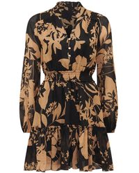 Forever New - Women's Aubrey Shirred Waist Mini Dress - Lyst