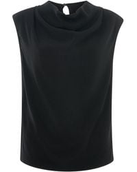 Whistles - Textured Sleeveless Tank - Lyst