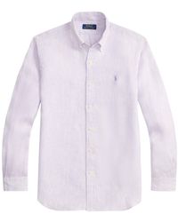 Polo Ralph Lauren - Custom Fit Pin Stripe Shirt - Lyst