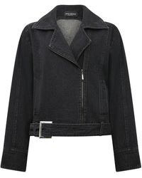 James Lakeland - Denim Biker Jacket - Lyst
