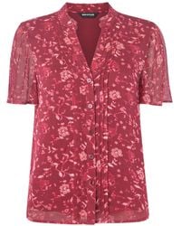 Whistles - Ditsy Floral V Neck Blouse - Lyst