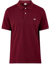 GANT - Shield Polo Top - Lyst