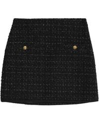 Albaray - Women's Gold Tweed Short Skirt - Lyst