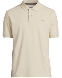 GANT - Men's Contrast Piqué Polo Shirt - Lyst