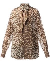 Zimmermann - Women's Illustration Leopard Shirt - Lyst