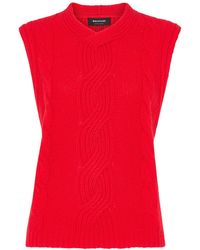 Whistles - Cable Detail Knitted Tank - Lyst