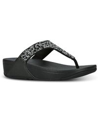 Fitflop - Lulu Crystal-Mix Toe-Post Sandals - Lyst