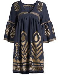 Kori - Women's Linen Feather Mini Dress - Lyst