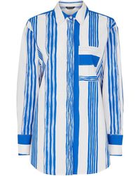 Whistles - Women's Painted Stripe Oversized Shirt - Lyst