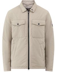 Barbour - Distill Quilted Shirt Jacket Cream - Lyst