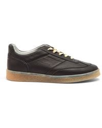 MM6 by Maison Martin Margiela - Men's Court Calf Leather Sneaker - Lyst