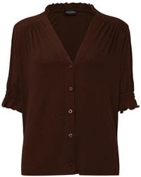 James Lakeland - V-Neck Jersey Blouse - Lyst