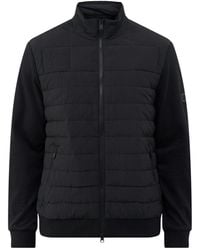 Barbour - Collins Baffle Quilted Zip Through Sweatshirt - Lyst