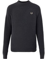 Fred Perry - Lambs Raglan Jumper - Lyst