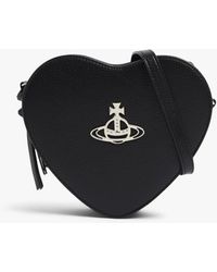 Vivienne Westwood - Women's Louise Heart Small Crossbody Bag Black - Lyst