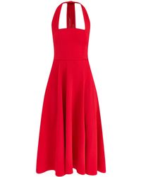 Club L London - Auburn Halter Skater Midi Dress - Lyst