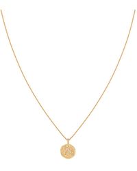 Astrid & Miyu - Women's Leo Zodiac Pendant Necklace In - Lyst
