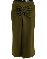 Victoria Beckham - Bela Acetate Blend Midi Skirt - Lyst