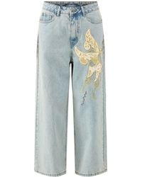 Ed Hardy - Antique Butterfly Baggy Jeans - Lyst